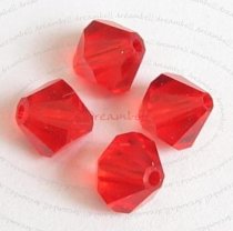 24x Swarovski Elements Bicone Crystal Bead 5301 Light Siam 5mm