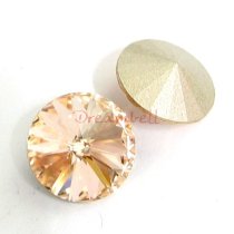 2x Swarovski Elements Rivoli Stone Crystal 1122 Silk 14mm