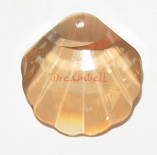 Swarovski Seashell 6723 Crystal Pendant 40mm Golden Shadow