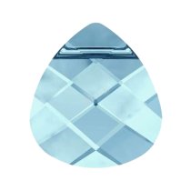 1x SWAROVSKI BRIOLETTE Pendant 15.4mm AQUAMARINE CRYSTAL 6012