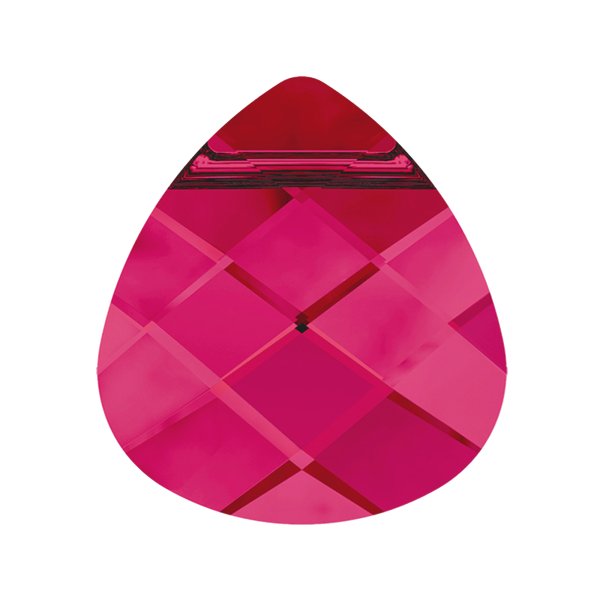 1x SWAROVSKI BRIOLETTE Pendant 15.4mm RUBY CRYSTAL 6012
