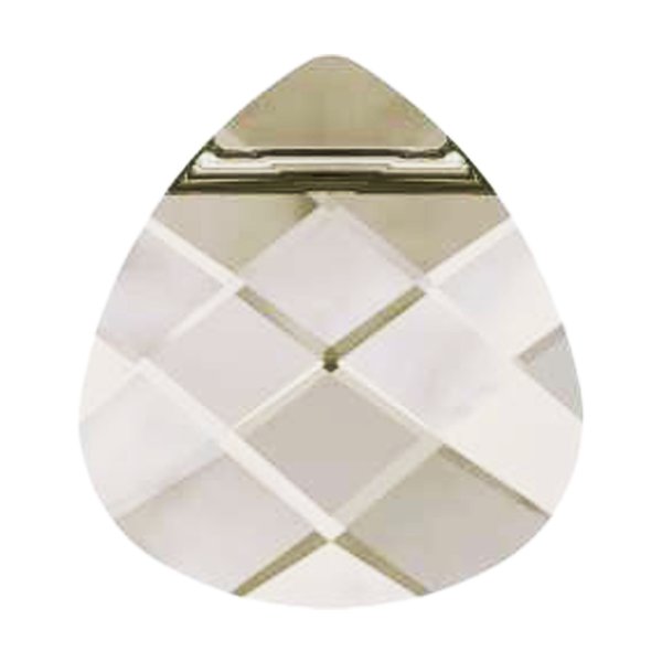 1x SWAROVSKI BRIOLETTE Pendant 15.4mm Silver Shade CRYSTAL 6012