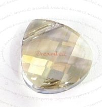 1x SWAROVSKI BRIOLETTE Pendant 15.4mm Silver Shade CRYSTAL 6012