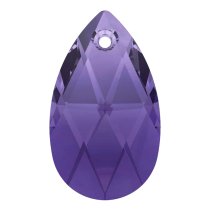 Teardrop Swarovski Crystal 6106 Pendant TANZANITE 22mm