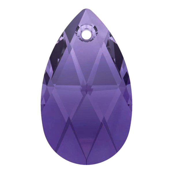 Teardrop Swarovski Crystal 6106 Pendant TANZANITE 22mm