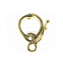 1pc Gold on .925 Sterling Silver Changeable Bail Pendant Connector Clasp Slider Enhancer Shortener / Findings/ Bright