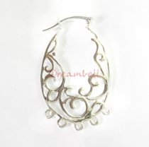 2x Sterling Silver FLOWER CHANDELIER EARRING CONNECTOR