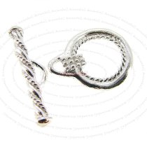 1x Sterling Silver Luxury Bead Toggle Clasp 13mm