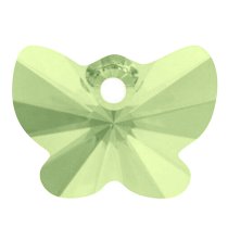 1x Swarovski Elements Crystal 6754 18mm Butterfly Pendant Peridot