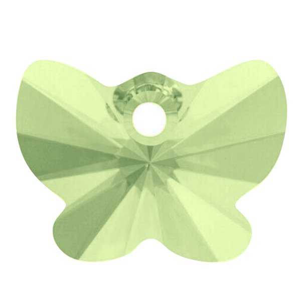 1x Swarovski Elements Crystal 6754 18mm Butterfly Pendant Peridot