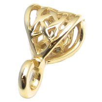 Vermeil 14k Gold Plated on 925 Sterling Silver Bail Clasp Pearl Pendant Connector