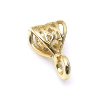 Vermeil 14k Gold Plated on 925 Sterling Silver Bail Clasp Pearl Pendant Connector