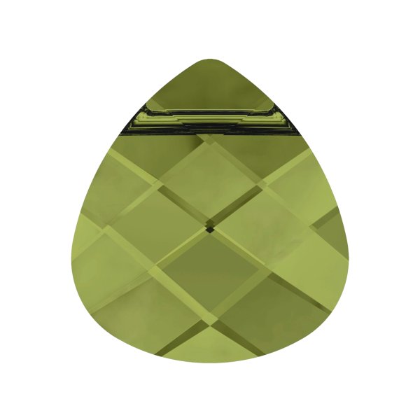 1x SWAROVSKI BRIOLETTE Pendant 15.4mm Olivine CRYSTAL 6012