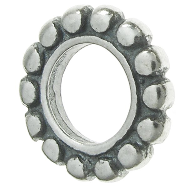 STERLING SILVER ROUND DAISY BEAD for European Charm Bracelets
