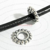 STERLING SILVER ROUND DAISY BEAD for European Charm Bracelets