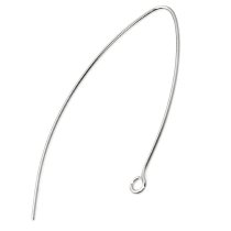 2x Sterling silver ear Wire EarWires Hook