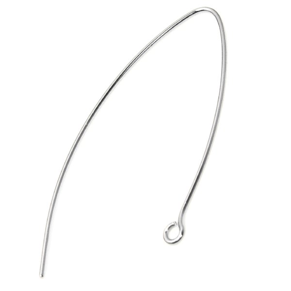 2x Sterling silver ear Wire EarWires Hook
