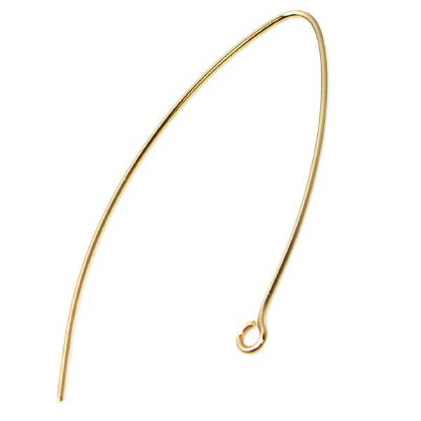 2x 14K Gold plated over 925 Sterling Silver ear Wire EarWires Hook