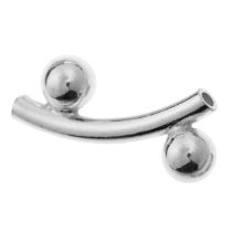10x Sterling Silver Curve Tube Bead Spacer 1.2mm 3.5mm
