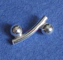 10x Sterling Silver Curve Tube Bead Spacer 1.2mm 3.5mm