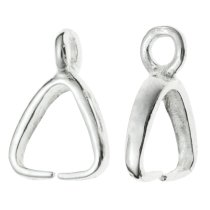 2 x Sterling Silver Pendant Bail Earring Dangle Clasp