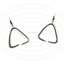 2 x Sterling Silver Pendant Bail Earring Dangle Clasp