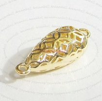 Vermeil gold Silver Filigree Link Teardrop CONNECTOR 20.6mm
