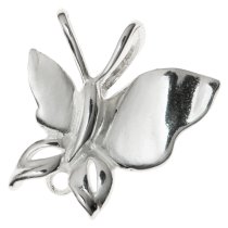 1x Sterling SILVER BAIL CLASP BUTTERFLY PENDANT RING CONNECTOR