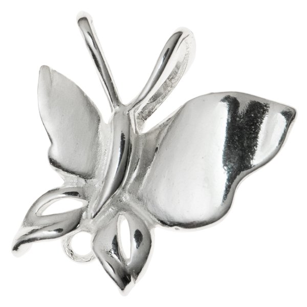 1x Sterling SILVER BAIL CLASP BUTTERFLY PENDANT RING CONNECTOR
