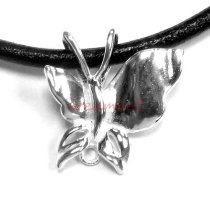 1x Sterling SILVER BAIL CLASP BUTTERFLY PENDANT RING CONNECTOR