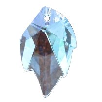 1 x Swarovski Crystal leaf 8805 pendant Clear AB 32mm