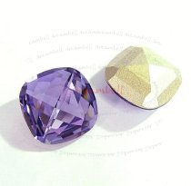 2x Swarovski Elements 4461 Stone Tanzanite Square Cabochon Crystal 16mm