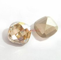 2x Swarovski Elements 4461 Crystal 16mm Classic Square Cabochon Golden Shadow