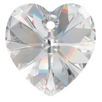 Swarovski Crystal Heart 8781 Pendant Clear AB 28mm