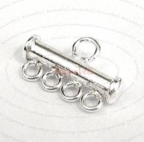 4 Sterling SILVER CHANDELIER 4 strand EARRING Necklace CONNECTOR