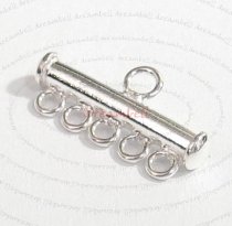 4 Sterling SILVER CHANDELIER 5 strand EARRING Necklace CONNECTOR