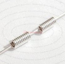 20x STERL SILVER WIRE COIL TUBE SPACER BEAD 5mmx 2mm