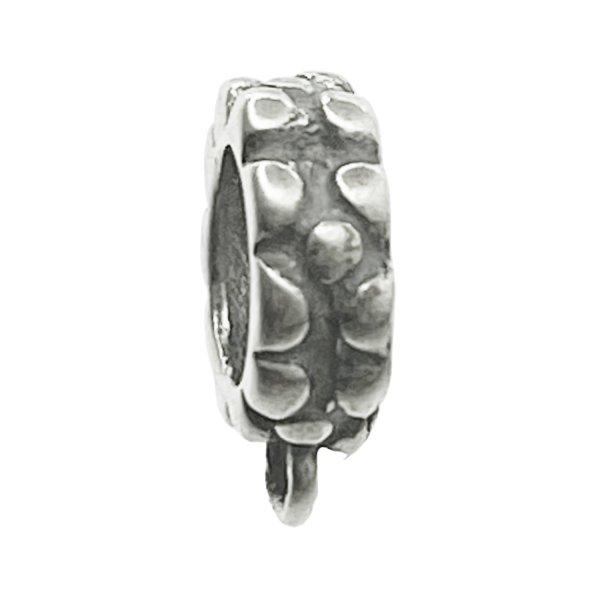 1x Sterling silver Pendant Charm Connector Cord Ring Slide for European Charm