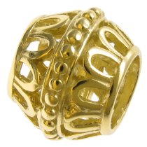 14K Real Gold Plated 925 Sterling Silver for European Charm Bracelets bead 9.2mm
