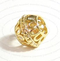 14K Real Gold Plated 925 Sterling Silver for European Charm Bracelets bead 9.2mm