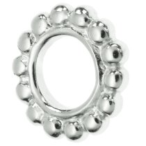 STERLING SILVER ROUND DAISY BEAD for European Charm Bracelets