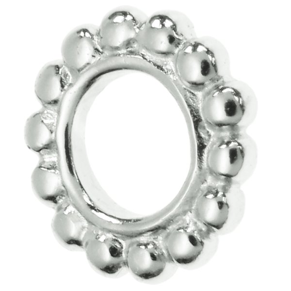 STERLING SILVER ROUND DAISY BEAD for European Charm Bracelets