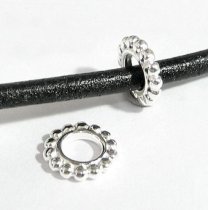 STERLING SILVER ROUND DAISY BEAD for European Charm Bracelets
