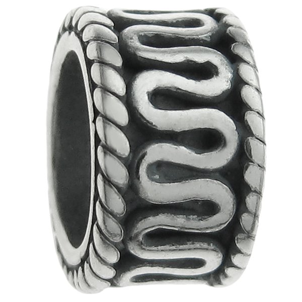 Sterling silver Simplicity Round Bead Tube for European Charm Bracelets