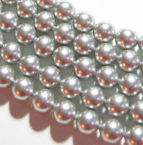 50x Swarovski Elements Crystal Pearls 5810 Round Light Grey 7mm