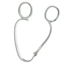 STERLING SILVER DONUT HOLDER CHANGEABLE PENDANT BAIL CLASP SLIDER