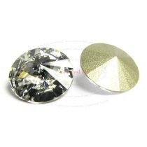2x Swarovski Elements Rivoli Stone Crystal 1122 Clear 18mm