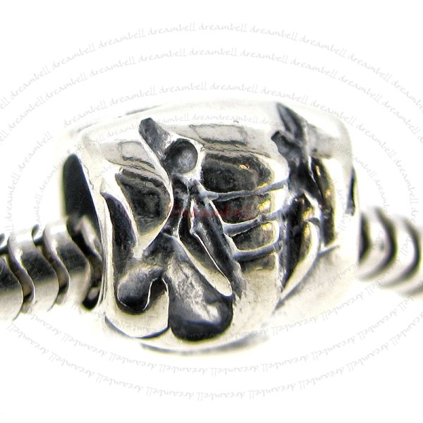 Sterling Silver Elephant Bead for European charm Bracelet