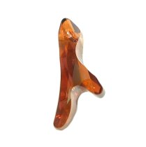1x Swarovski Elements Crystal Pendant 6791 25mm Coral Copper