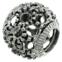 Sterling Silver DOTS ROPE BALL Bead for European charm Bracelet